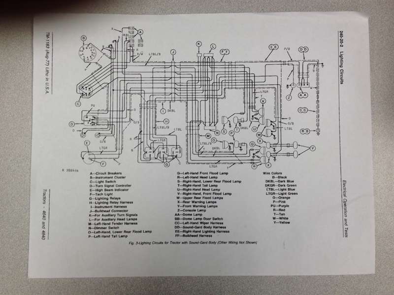 Viewing a thread - Need a wiring diagram for a JD4640