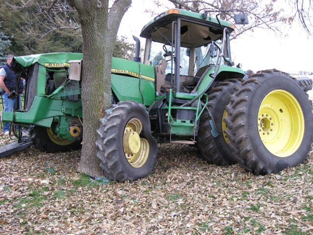 wrecked tractors forsale