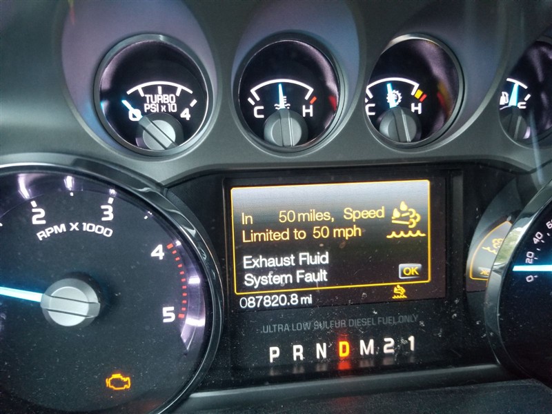 Viewing a thread - 2015 Ford F350 exhaust fluid system fault